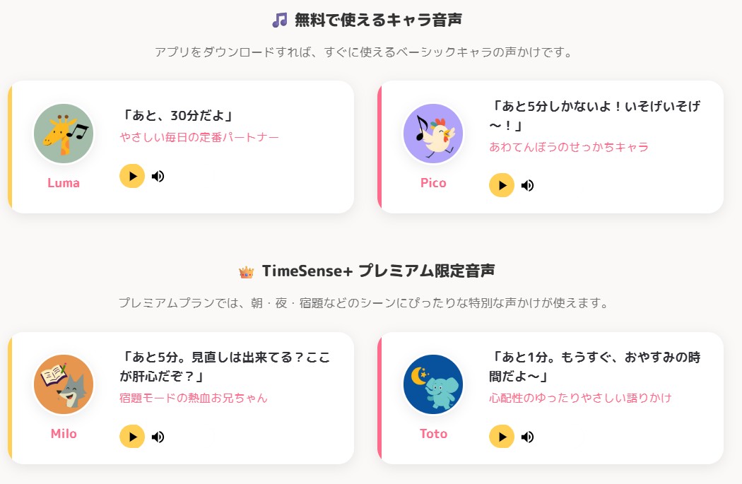 TimeSense公式ページより