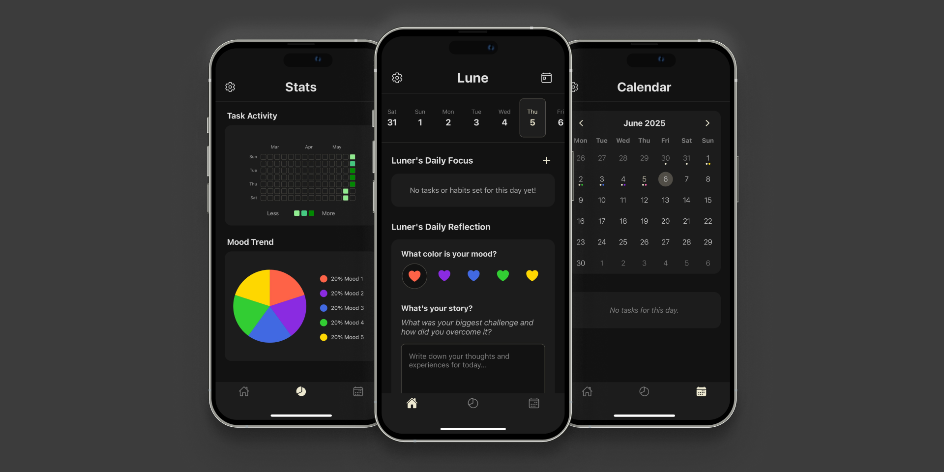 Lune Dark mode