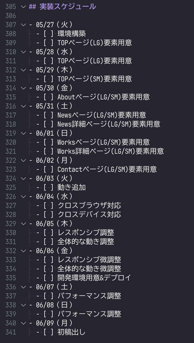 こういったスケジュールメモをする際に曜日の入力が面倒だった