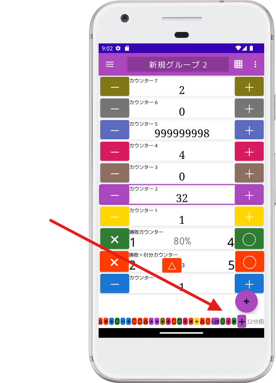 履歴サマリー機能