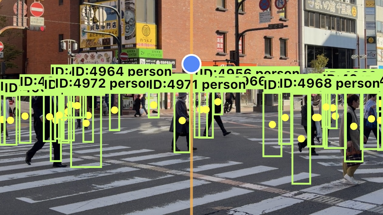 人物トラッキングの様子
