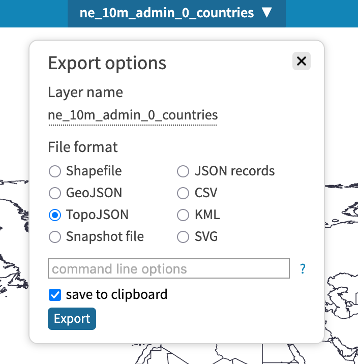 map-export